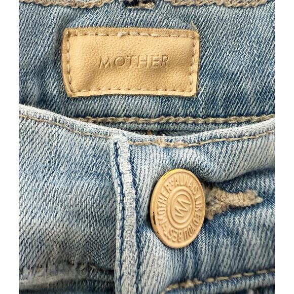 Mother Womens The Tripper Ankle Fray Hem Island Time Button Fly Stretch Jeans 27 - Picture 7 of 16